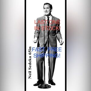 Neil Sedaka LIFE SIZE Cardboard Cutout with Free Shipping! LAST ONE!